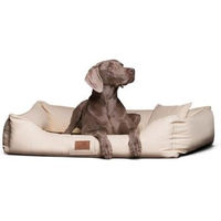 Produktbild von Tierlando MADDOX KOMFORT Hundebett aus Kunstleder in Beige XXL