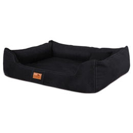 Tierlando MADDOX SOFT Orthopädisches Hundebett aus Velours Schwarz 100 x 75 x 25 cm – Bild 1 von 2