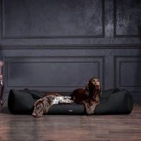 Produktbild von tierlando Moritz Komfort Hundebett für Hunde in Schwarz aus robustem Polyester Größe M