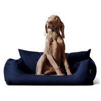 Produktbild von tierlando NEMO Hundebett für kleine und mittelgroße Hunde aus robustem Oxford 600D mit herausnehmbarer Matratze und waschbarem Bezug Blau Größe S