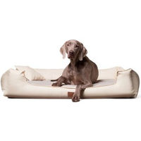 Produktbild von Tierlando Nonplusultra LINUS orthopädisches Hundebett Visco PLUS aus Kunstleder Creme 90 cm