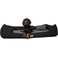 Produktbild von Tierlando Nonplusultra LINUS orthopädisches Hundebett Visco PLUS aus Kunstleder Schwarz 90 x 75 x 22 cm