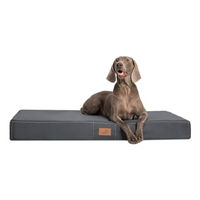 Produktbild von tierlando Orthopädische Hundematratze Hugo Basic aus Polyester in Schwarz/Grau 80x60cm