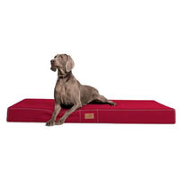 Produktbild von tierlando Orthopädische Hundematratze Hugo Basic für große Hunde aus Polyester in Dunkelrot 120x90cm
