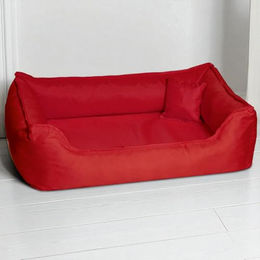 tierlando Orthopädisches Hundebett Donald mit Viscoschaum Matratze und Oxford Polyester Bezug Dunkelrot 120x85cm - 120 cm – Bild 1 von 4