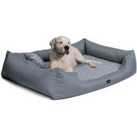 Produktbild von Tierlando Orthopädisches Hundebett ELLEN aus Polyester mit Rauten-Muster in Grau Größe L