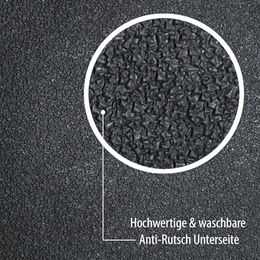 tierlando Orthopädisches Hundebett Gilbert aus Kunstleder mit Latexfüllung für Allergiker in Grau Größe L – Bild 1 von 5