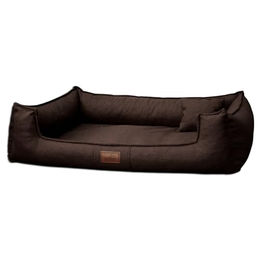 tierlando Orthopädisches Hundebett Goofy Couture mit Memory Foam und Matratzenschoner Braun Größe L – Bild 1 von 11