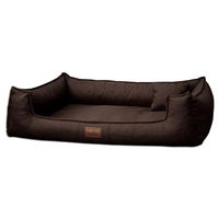 Produktbild von tierlando Orthopädisches Hundebett Goofy Couture mit Memory Foam und Matratzenschoner Braun Größe L