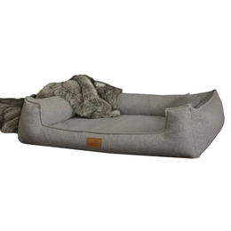 tierlando Orthopädisches Hundebett Goofy Couture mit Memory Foam und Matratzenschoner für Senioren in Grau – Bild 1 von 11