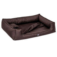 Produktbild von tierlando Orthopädisches Hundebett Goofy Easy Clean aus Kunstleder mit Matratzenschoner Braun Größe L
