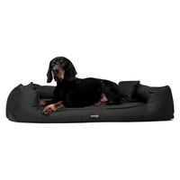 Produktbild von tierlando Orthopädisches Hundebett Goofy mit Memory Foam für große Hunde XL Schwarz 110x90cm