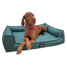 tierlando Orthopädisches Hundebett Gustav Scandi CHIC mit Memory Foam und waschbarem Bezug Petrol 110x90cm – Bild 1 von 7
