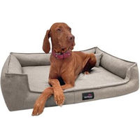 Produktbild von Tierlando Orthopädisches Hundebett GUSTAV SCANDI CHIC XL Grau für große Hunde zur Gelenkschonung