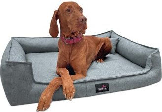 Tierlando Orthopädisches Hundebett GUSTAV SCANDI CHIC XL Grau für große Hunde zur Gelenkschonung – Bild 1 von 2