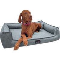 Produktbild von Tierlando Orthopädisches Hundebett GUSTAV SCANDI CHIC XL Grau für große Hunde zur Gelenkschonung