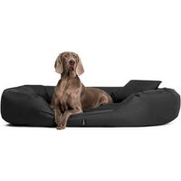 Produktbild von Tierlando Orthopädisches Hundebett SAMMY aus robustem Polyester in Anthrazit Grau 170 x 110 x 35 cm