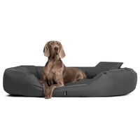Produktbild von tierlando Orthopädisches Hundebett Sammy mit viscoelastischer Matratze aus Polyester in Graphit 170x110cm