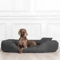 Produktbild von tierlando Orthopädisches Hundebett Sammy mit viscoelastischer Matratze aus Polyester in Grau Größe 140x105cm