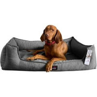 Produktbild von Tierlando Orthopädisches Hundebett SCARLETT mit Memory Foam und Matratzenschoner in Grau