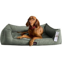 Produktbild von Tierlando Orthopädisches Hundebett SCARLETT mit Memory Foam und Matratzenschoner in Grün