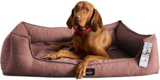 Tierlando Orthopädisches Hundebett SCARLETT mit Memory Foam und Matratzenschoner in Rosa – Bild 1 von 3