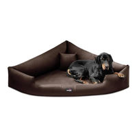 Produktbild von tierlando Orthopädisches Hundebett Trivia aus Kunstleder in Braun Größe L