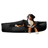 Produktbild von tierlando Orthopädisches Hundebett Trivia aus Polyester in Schwarz mit Visco-Matratze für alle Altersstufen