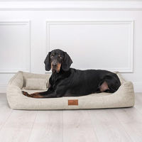 Produktbild von tierlando Orthopädisches Hundebett William Couture mit Memory Foam in Beige 130x100cm