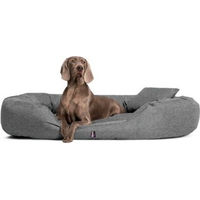 Produktbild von Tierlando Orthopädisches Hundebett SAMMY aus robustem Polyester in Grau-Meliert 1,4 m x 1,05 m x 30 cm