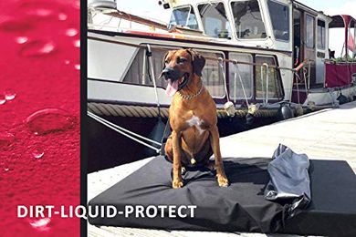 tierlando Quick-Cover SOFT VELOURS Matratzenschoner für Hundematten Alice in Braun Größe M – Bild 1 von 3