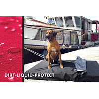 Produktbild von tierlando Quick-Cover SOFT VELOURS Matratzenschoner für Hundematten Alice in Braun Größe M