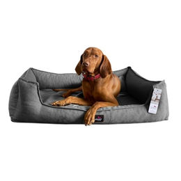 tierlando Scarlett Orthopädisches Hundebett mit Memory Foam und Matratzenschoner Grau 90x75 cm – Bild 1 von 4
