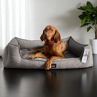 Produktbild von tierlando Scarlett Orthopädisches Hundebett mit Memory Foam und Matratzenschoner in Taupe