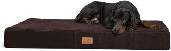Tierlando STUART ORTHO PLUS Orthopädische Hundematte aus Plüsch und Velours Braun 1,2 m – Bild 1 von 2