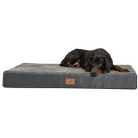 Produktbild von Tierlando STUART ORTHO PLUS Orthopädische Hundematte Schwarz/Graphit 1,2 m x 90 cm x 13 cm
