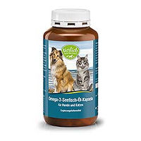 Produktbild von tierlieb Omega-3 Seefischöl-Kapseln für Hunde und Katzen mit EPA und DHA 400 Kapseln