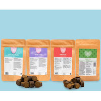 Produktbild von tierliebhaber-animagus Funktionssticks Probe Bundle Kaltgepresste Funktionssnacks mit Insekten für Beruhigung, Magen-Darm, Gelenke und Zahnpflege - 25 g