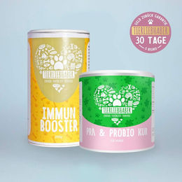Produktbild von tierliebhaber-animagus Immun Booster Bundle mit Probiotika zur Immunstärkung und Magen-Darm-Unterstützung als Pulver 325g - 325 g