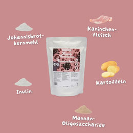 Produktbild von Tierliebhaber Animagus Katzen Nassfutter Fleischbröckchen mit Kaninchen und Kartoffeln Sensitive Glutenfrei Adult 3x3kg