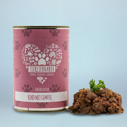 Tierliebhaber-Animagus Lieblingsfutter Rind mit Gemüse für Adult Hunde mit hohem Fleischanteil 6x400g - 6 x 400 g – Bild 1 von 2
