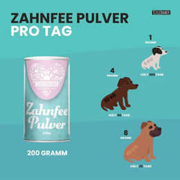 Produktbild von Tierliebhaber Animagus Zahnfee Pulver zur Zahnpflege für Hunde
