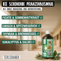 Tierliebhaber Bronchialsaft für Pferde 1L zur Unterstützung der Atemwege - 1 l – Bild 1 von 9