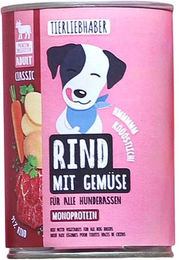 Tierliebhaber Nassfutter Rind mit Gemüse Monoprotein Sensitive 400g – Bild 1 von 4