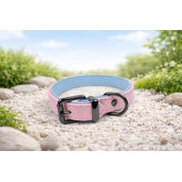 Produktbild von Tierluxe Hunde-Halsband Klassiker aus Leder in Rosa für erwachsene Hunde