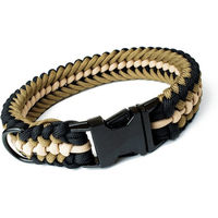 Produktbild von Tierluxe Hunde-Halsband Leo Schwarz Paracord mit Steckschnalle und Schnellverschluss