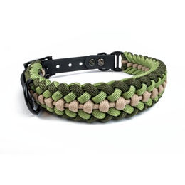 Tierluxe Hundehalsband Foxy Handgemacht aus Paracord und Biothane XS Halsumfang 20-25 cm – Bild 1 von 2