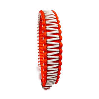 Produktbild von Tierluxe Hundehalsband Mini aus Biothane Orange Weiß Neon XS