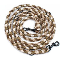 Produktbild von Tierluxe Hundeleine aus Paracord in Natur Braun Bunt handgemacht
