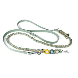 Produktbild von Tierluxe Hundeleine Blumen Biothane und Paracord Sonnengarten 200 cm